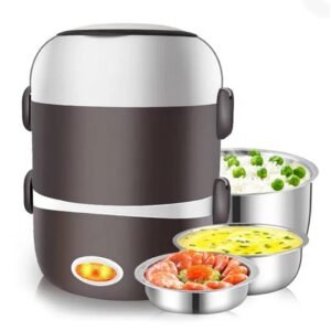 Boîte à lunch électrique chauffante Lunch box portable multi-compartiments